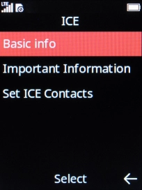 Press the Right selection key.