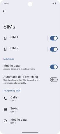 Press the required price plan. Press the required price plan.