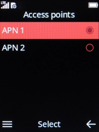 Select the data connection to activate it.