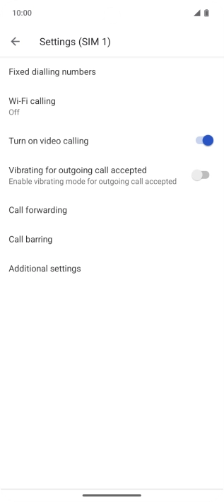 Press Additional settings. Press Additional settings.