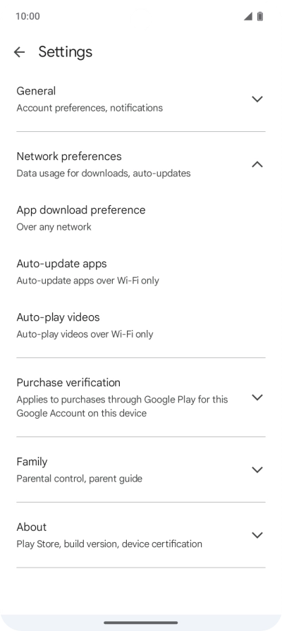 Press Auto-update apps. Press Auto-update apps.