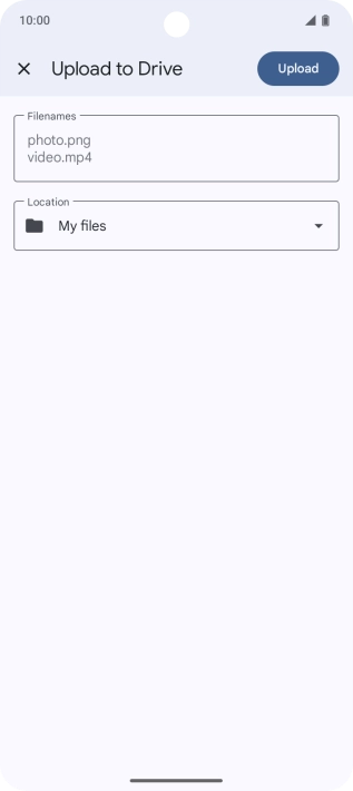 Press Upload. Press Upload.