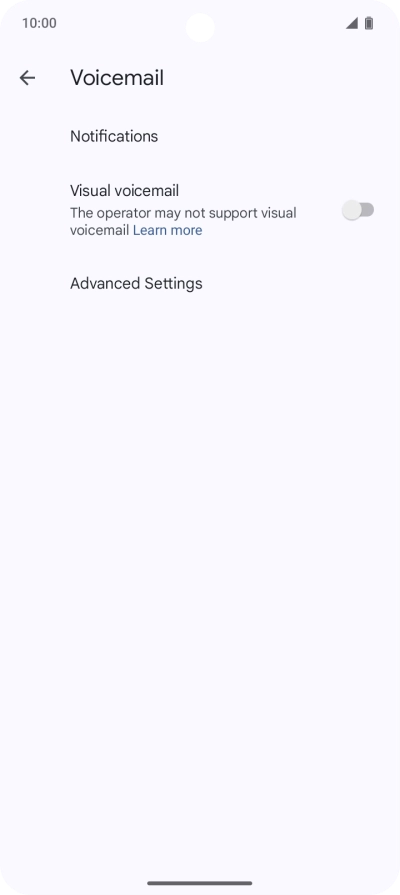 Press Advanced Settings.