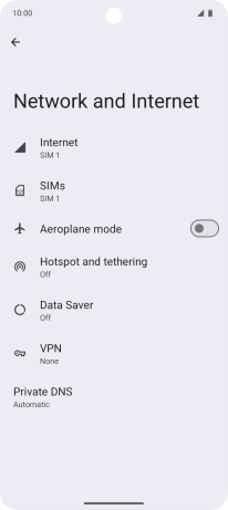 Press Hotspot and tethering. Press Hotspot and tethering.