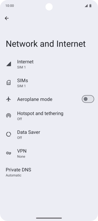 Press Hotspot and tethering. Press Hotspot and tethering.