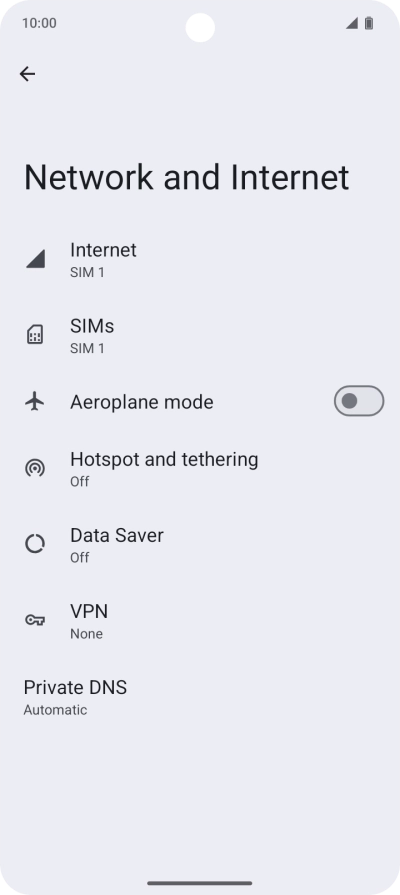 Press Hotspot and tethering. Press Hotspot and tethering.