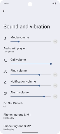 Press Phone ringtone. Press Phone ringtone.