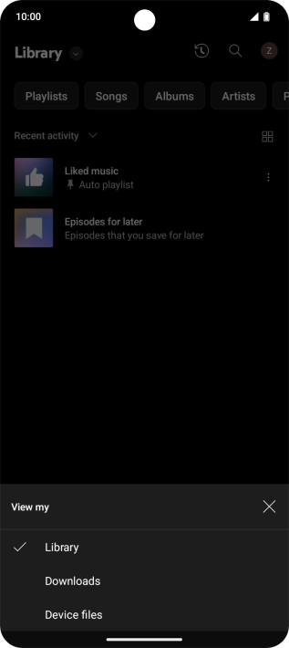 Press the required category and go to the required audio file. Press the required category and go to the required audio file.