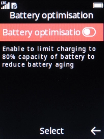Press Battery optimisation to turn on the function.