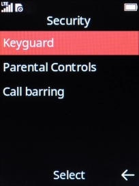Select Keyguard.