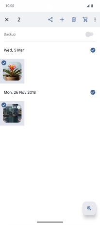Press the share icon. Press the share icon.