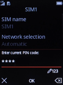 Key in your PIN and press the Navigation key.