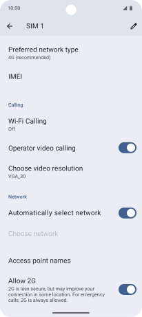 Press Access point names. Press Access point names.