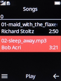 Press the Left selection key. Press the Left selection key.