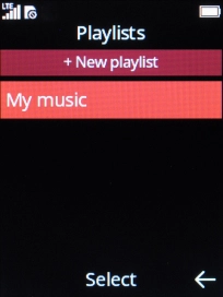 Select the required playlist. Select the required playlist.