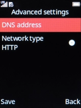 Select Network type.