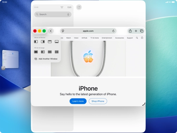 Press the required layout. Press the required layout.