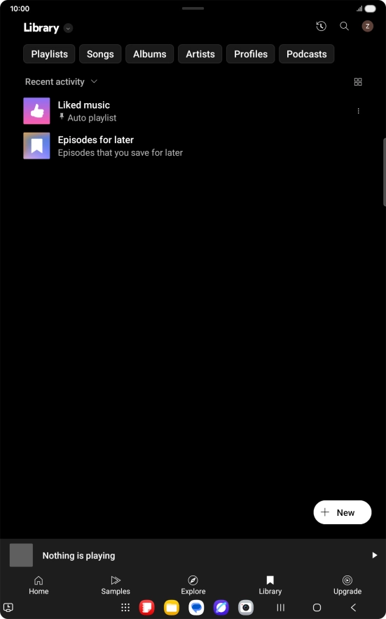 Press the drop down list.
