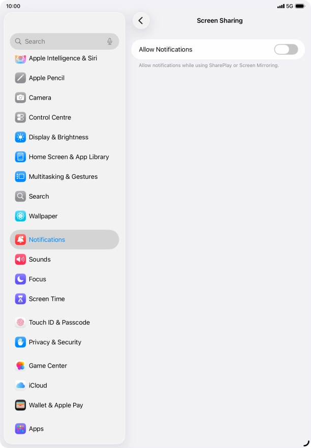 Press the indicator next to Press the indicator next to