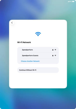 Press the required Wi-Fi network.