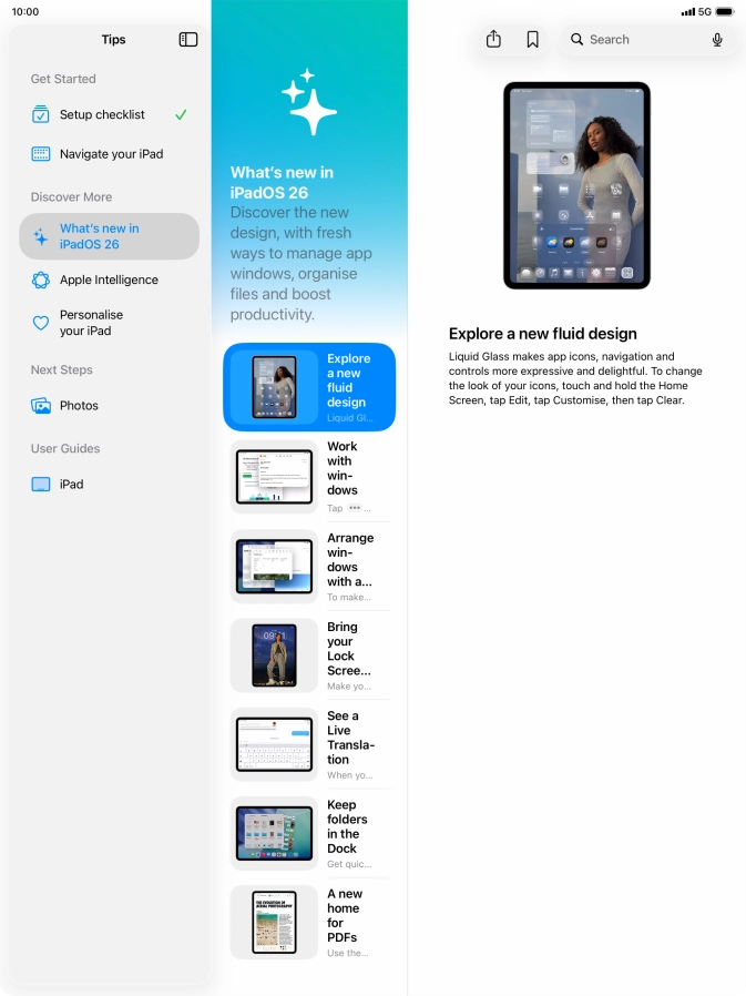 Slide your finger upwards starting from the bottom of the screen to return to the home screen.