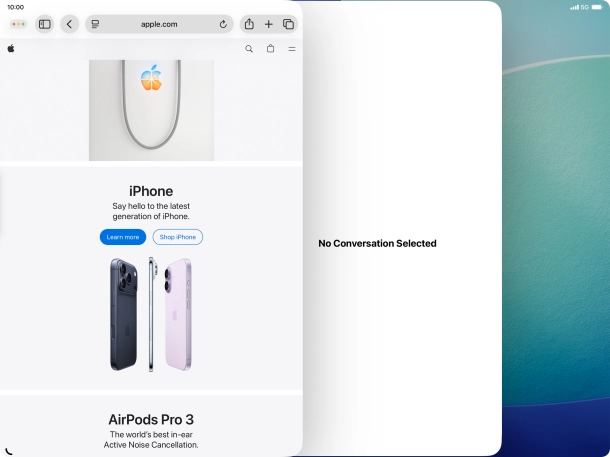 Press the second application. Press the second application.