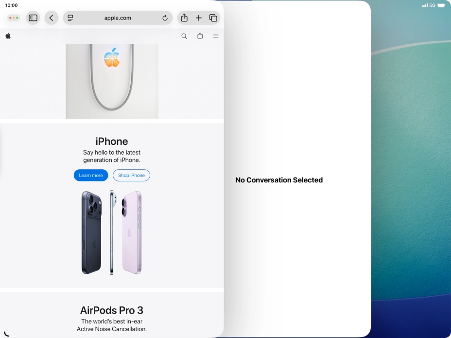 Press the second application. Press the second application.