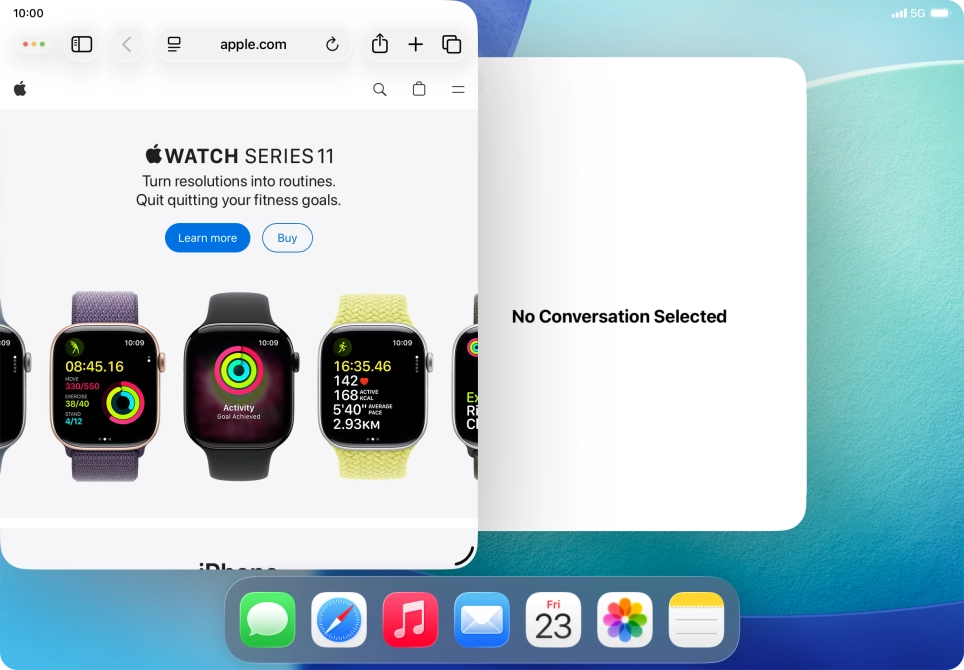 Press the second application. Press the second application.