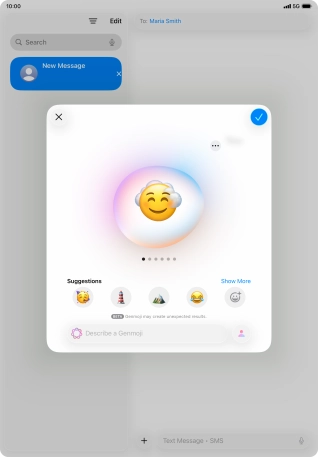 Slide your finger right or left on the screen to see the generated results. Slide your finger right or left on the screen to see the generated results.