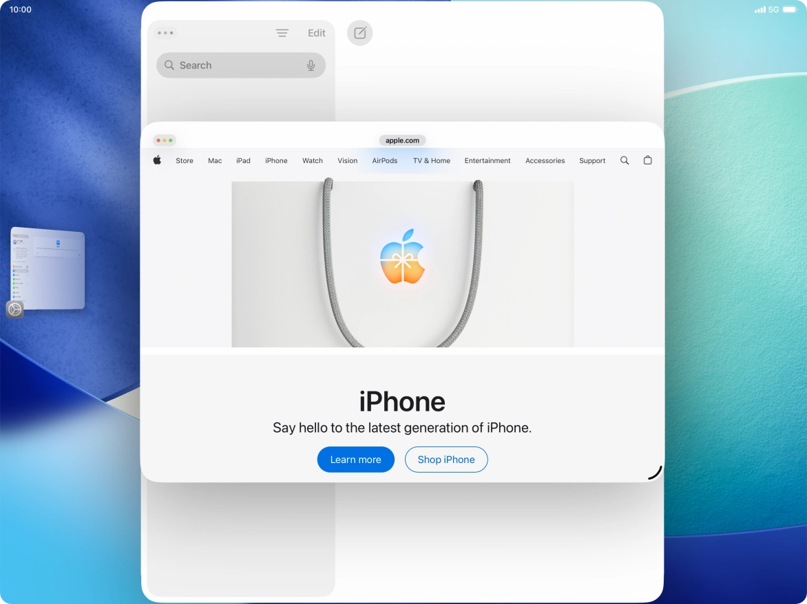 To adjust the size of the application window, press and drag the adjust size icon. To adjust the size of the application window, press and drag the adjust size icon.