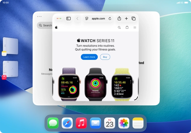 To adjust the size of the application window, press and drag the adjust size icon. To adjust the size of the application window, press and drag the adjust size icon.