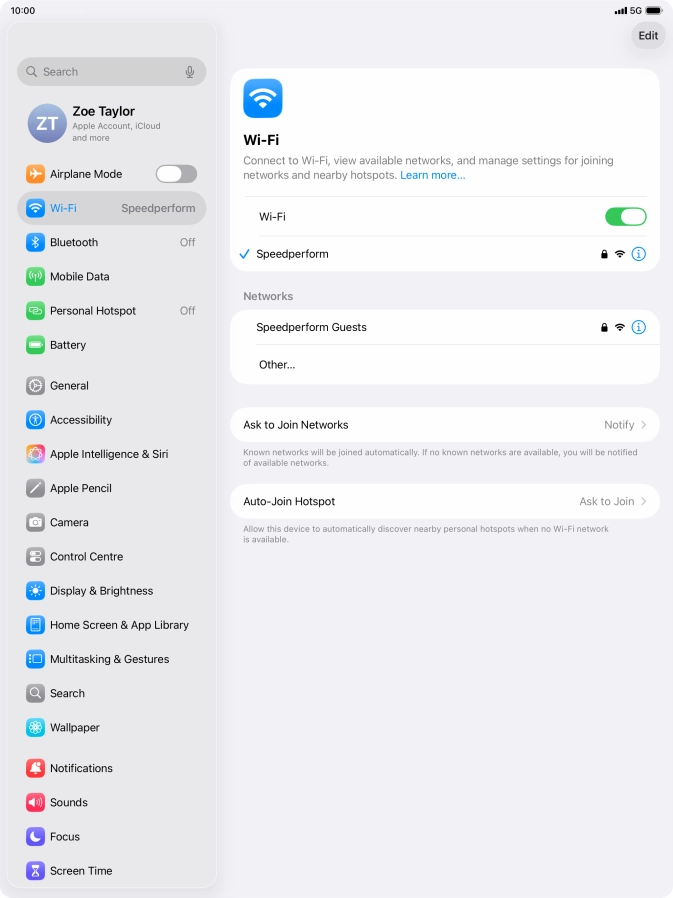 Slide your finger upwards starting from the bottom of the screen to return to the home screen.