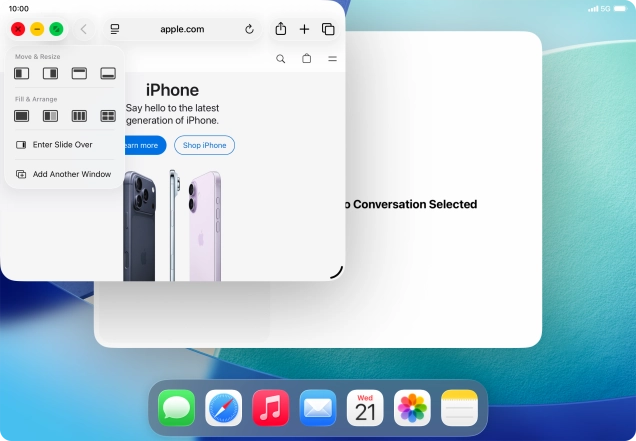 Press the required layout.