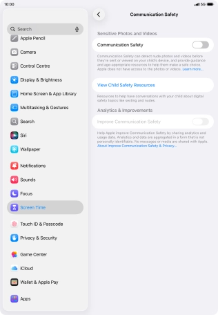 Press the indicator next to Press the indicator next to