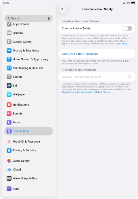 Press the indicator next to Press the indicator next to