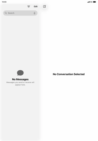 Slide your finger upwards starting from the bottom of the screen to open Dock.