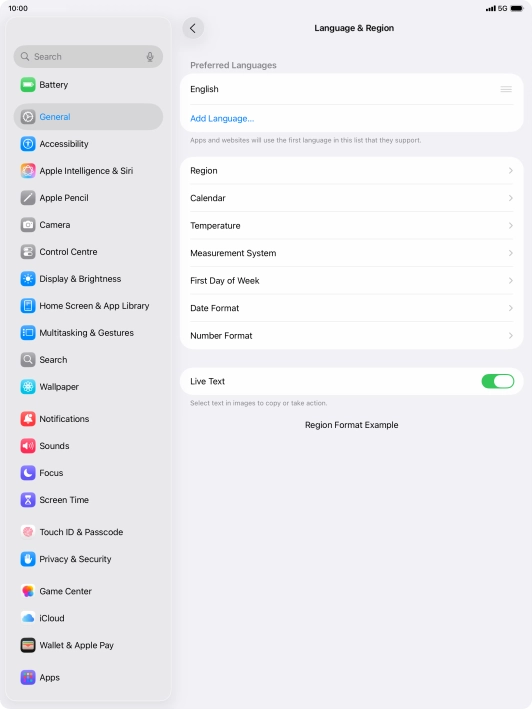 Press Add Language.... Press Add Language....