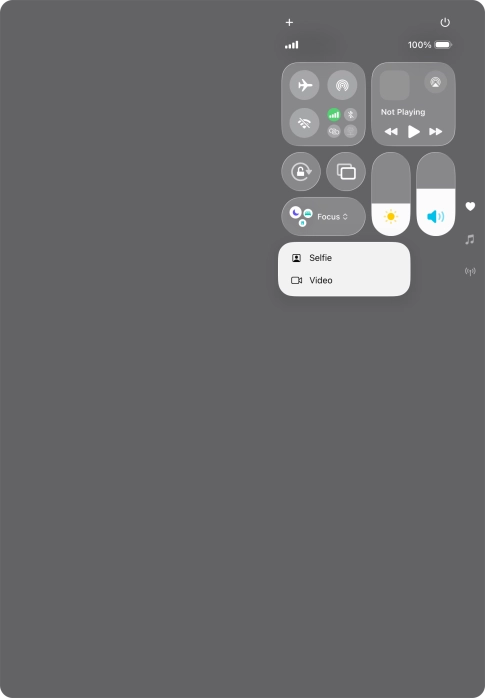 Press and hold the required function to see more actions. Press and hold the required function to see more actions.