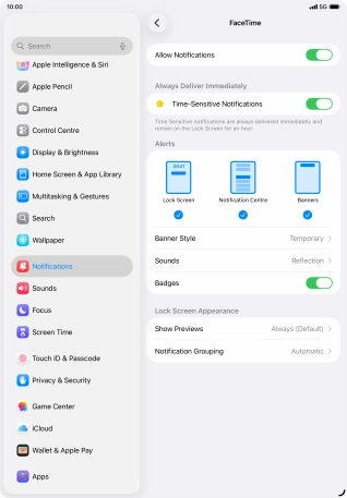Press the indicator next to Press the indicator next to