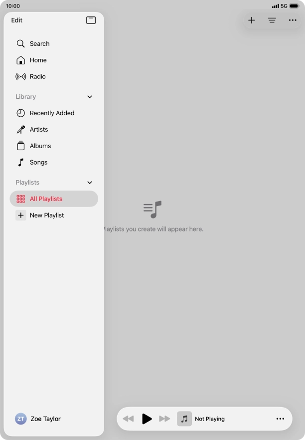 Press New Playlist. Press New Playlist.