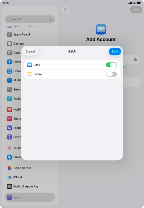Press Save. Your email account has now been set up. To select more settings for incoming and outgoing server, proceed with the following steps.