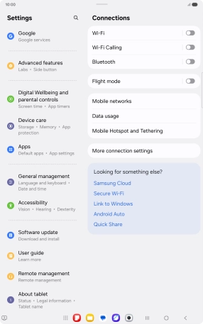 Press Software update.