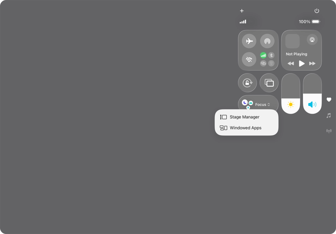 Press the required type of multitasking. Press the required type of multitasking.