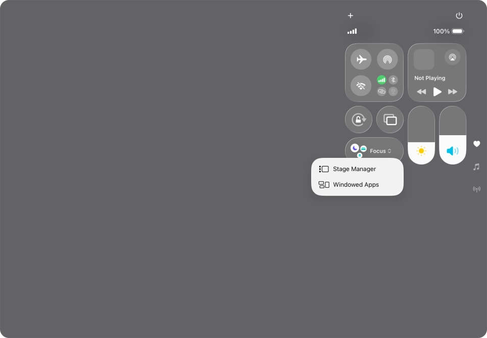 Press the required type of multitasking. Press the required type of multitasking.