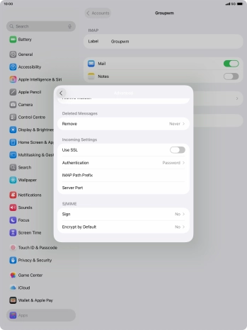 Press the indicator next to Press the indicator next to