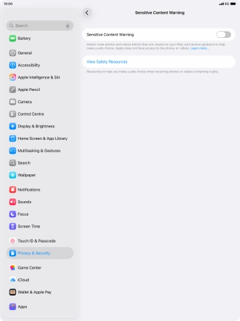 Press the indicator next to Press the indicator next to