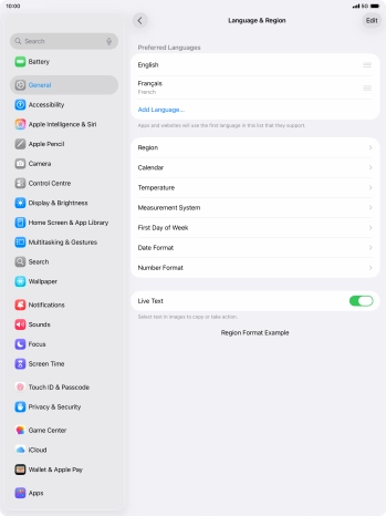 To subsequently select another language as the default language, press the move icon next to the required language and drag it to the top of the list. To subsequently select another language as the default language, press the move icon next to the required language and drag it to the top of the list.