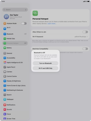 If Wi-Fi is turned on, press Wi-Fi and USB Only. If Wi-Fi is turned on, press Wi-Fi and USB Only.