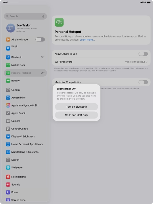 If Wi-Fi is turned on, press Wi-Fi and USB Only. If Wi-Fi is turned on, press Wi-Fi and USB Only.