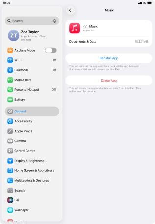 Slide your finger upwards starting from the bottom of the screen to return to the home screen.
